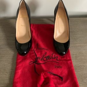 Christian Louboutin Black Patent Leather 38.5